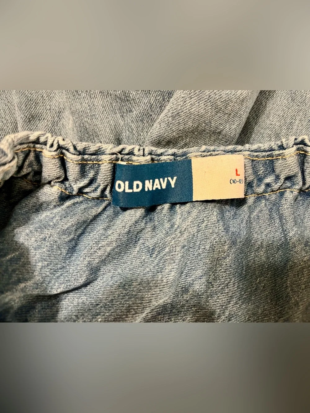 Old Navy Denim Pleated Jean Skirt Girls’ Size Large (10-12)